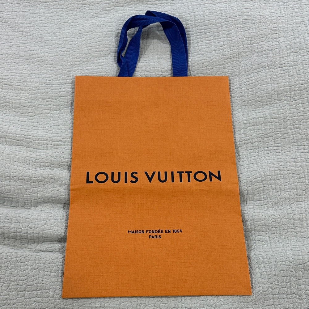 Louis Vuitton Orange and Blue Shopping Bag